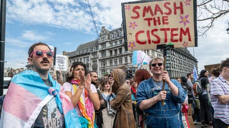 UK trans activists rally against Supreme Court ruling on definition of woman (PHOTOS)